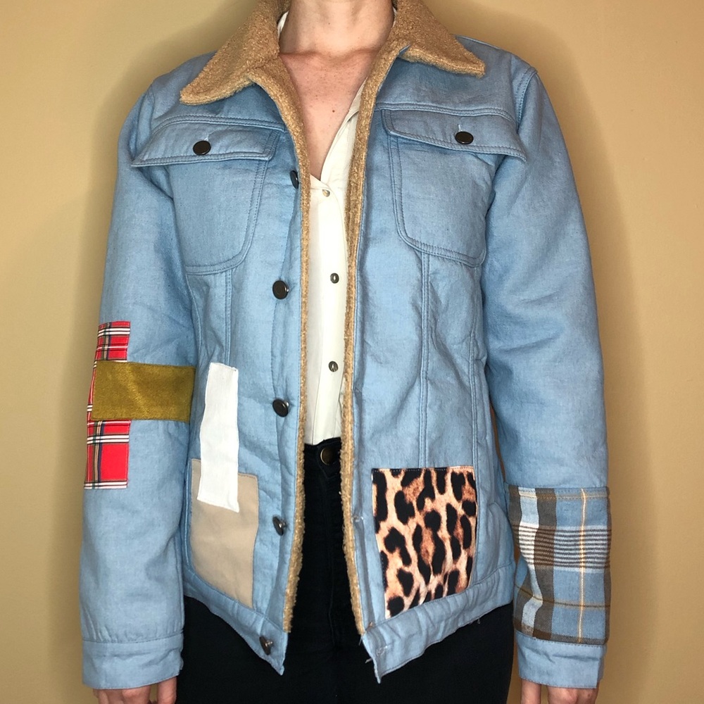 Vintage Chambray Patchwork Jacket